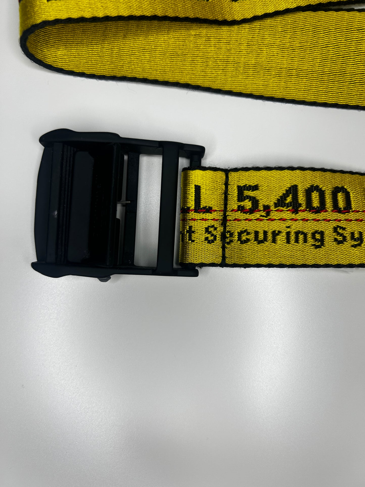 Used Off White Classic Industrial Belt (Yellow)