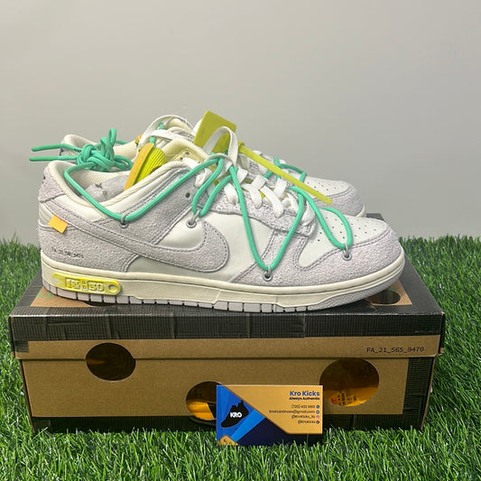 DS Off White Dunk low ‘Lot 14’